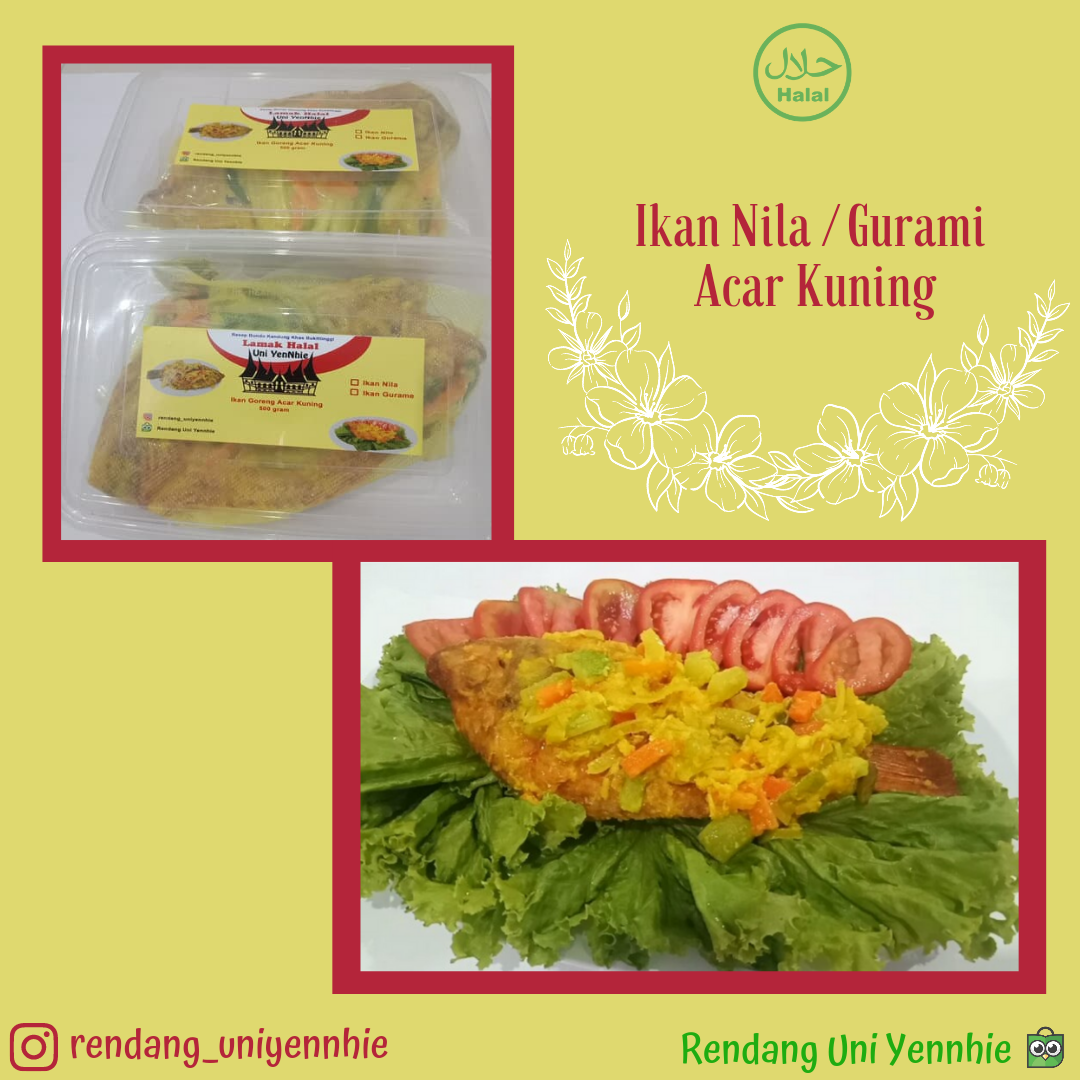 Ikan Nila Goreng Acar Kuning
