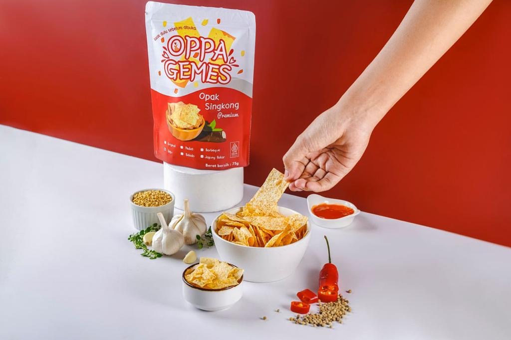 Opak Singkong Reguler 75 gr [Standing Pouch]