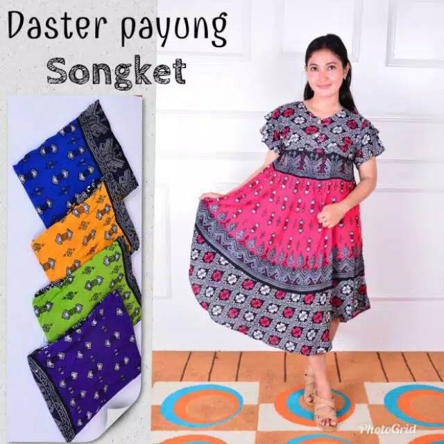 Daster payung songket