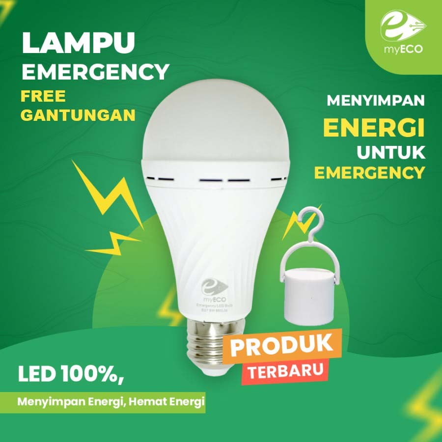 Lampu Bohlam Darurat Lamp Emergency Magic Hemat LED Bulb Recharge ORI