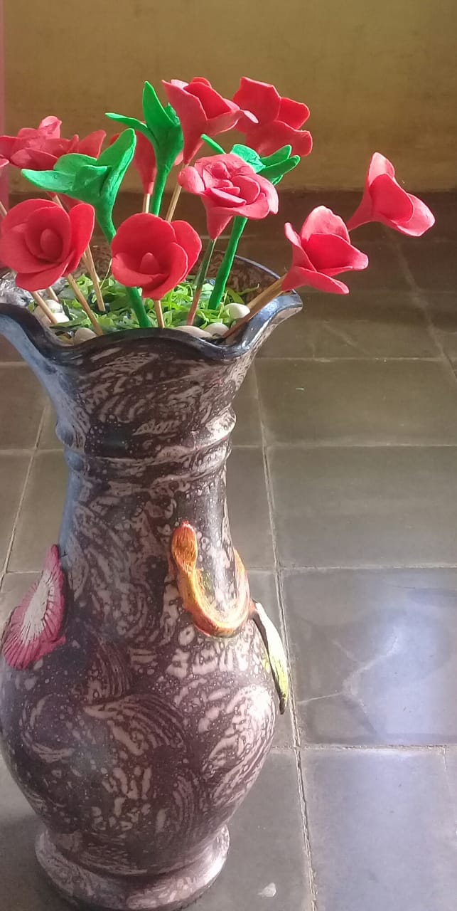 Vas Jumbo Bunga Sabun Aroma Strawberry