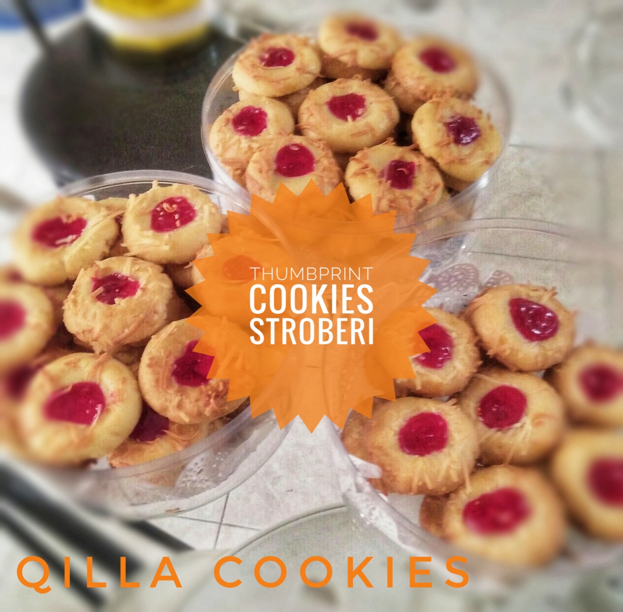 Thumbprint Cookies Stroberi
