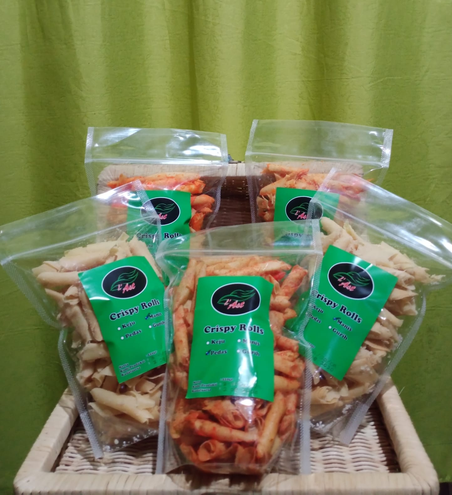 Crispy Rolls @25K Varian Rasa, Pedas, Keju, Manis