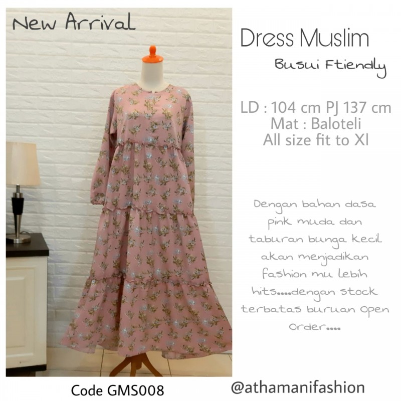 Dress Muslim Busui Friendly GMS008