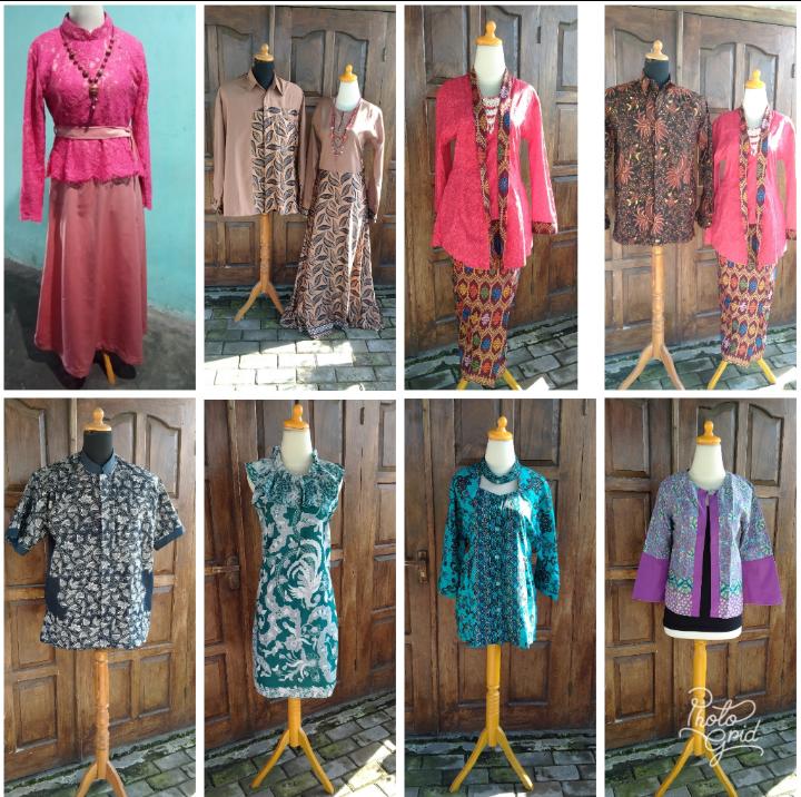 Gamis brokat kombinasi