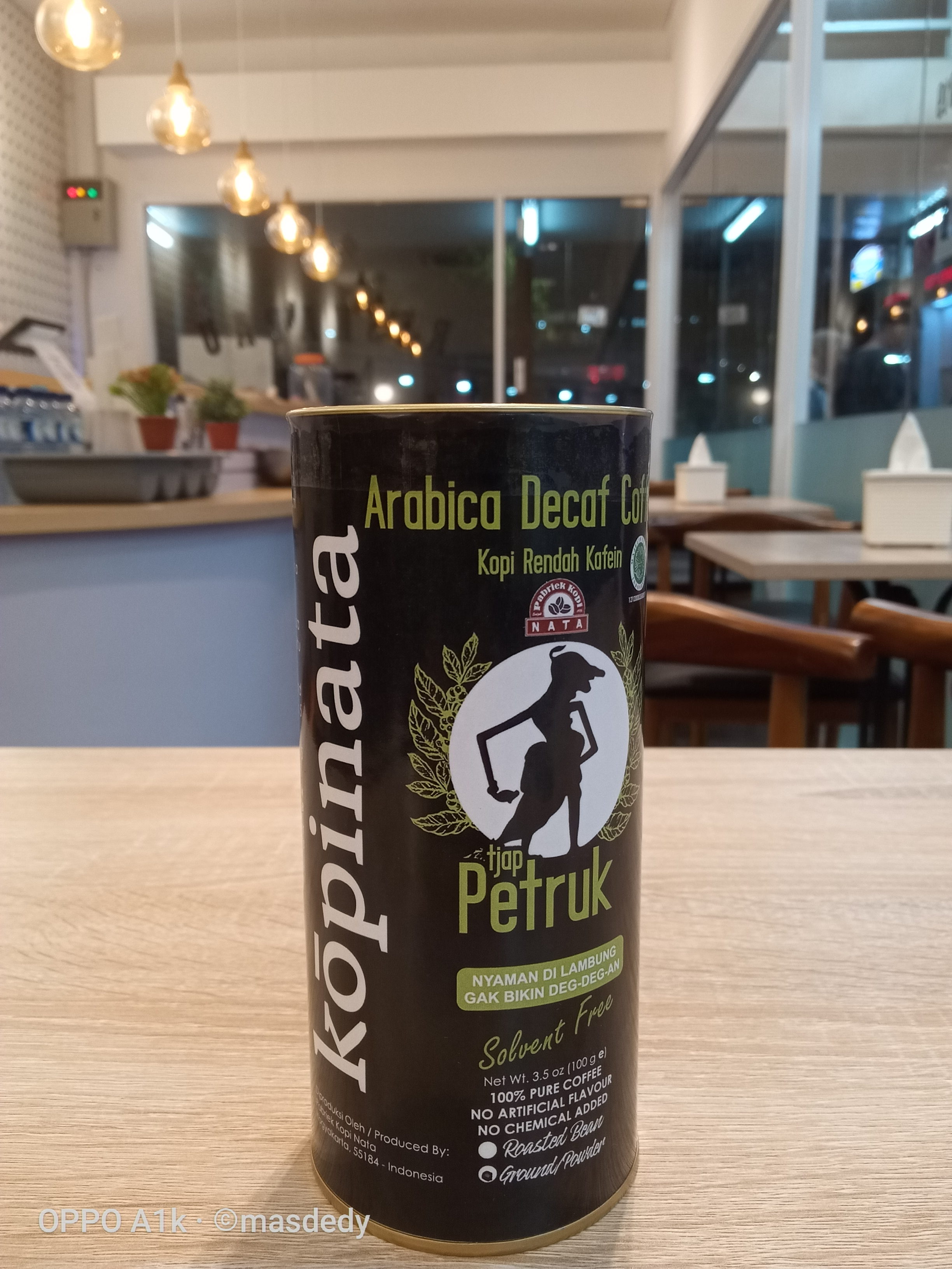 Kopinata Arabica Decaf tjap Petruk