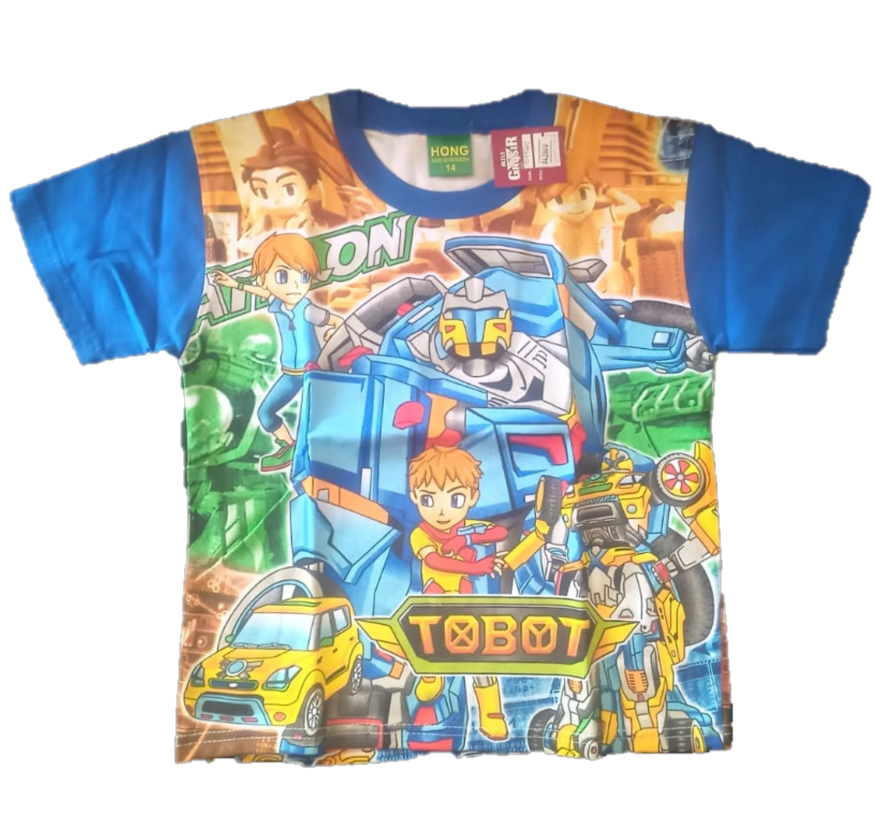 Kaos dan celana Tobot 1 stel