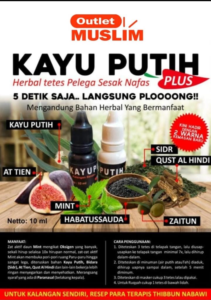 Kayu Putih Herbal Tetes Pelega Sesak Nafas
