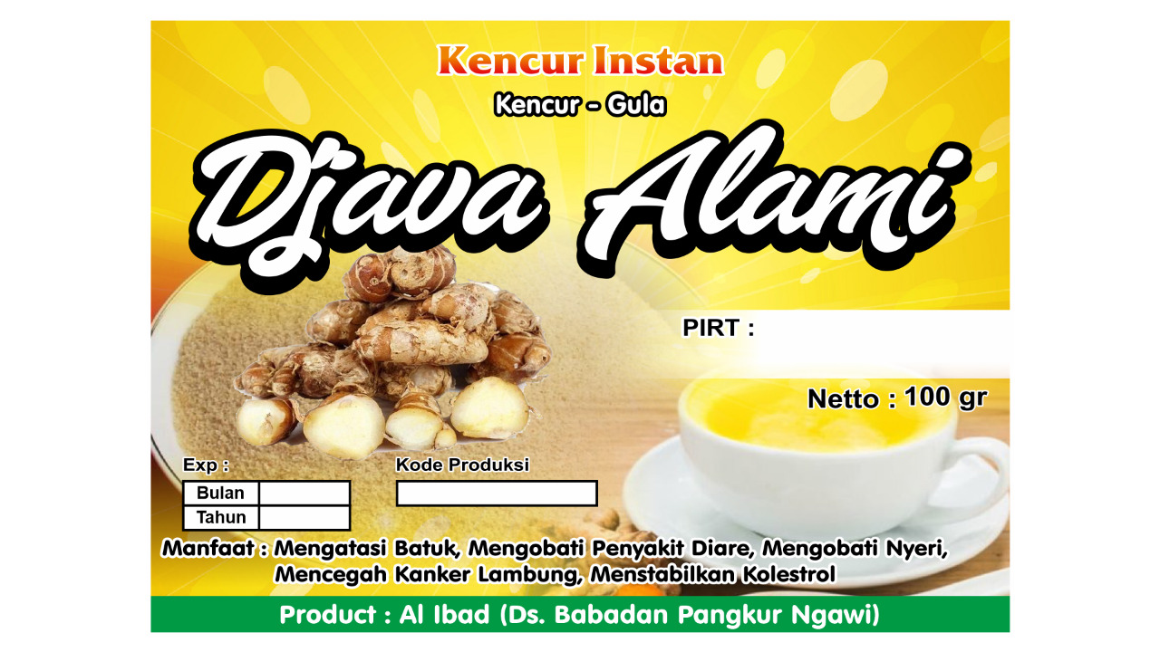 Kencur Instan