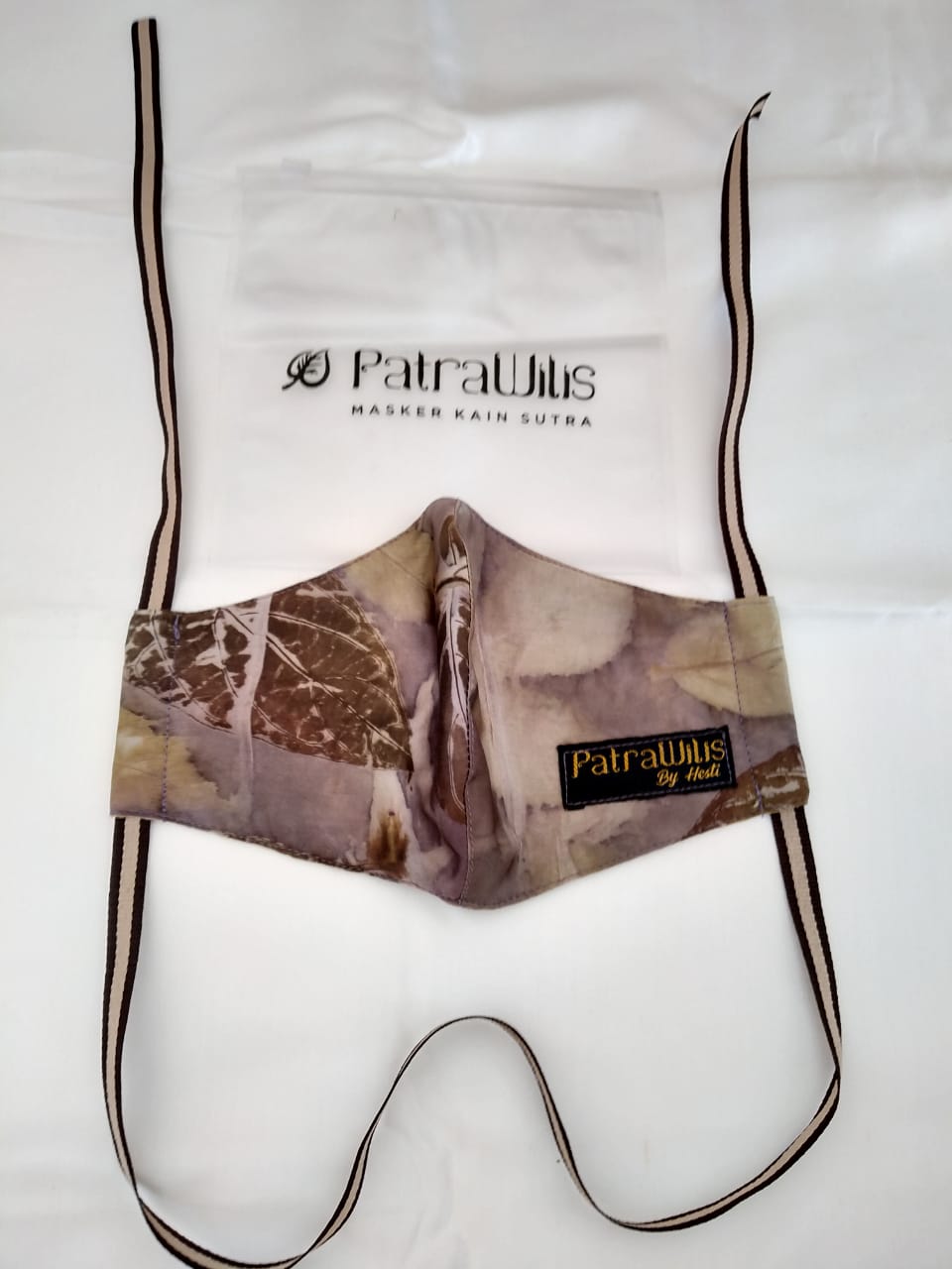 Masker Ecoprint Kain Sutra