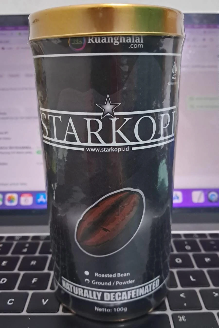 Starkopi (kopi decaf organik 100% Arabica) 100 gram