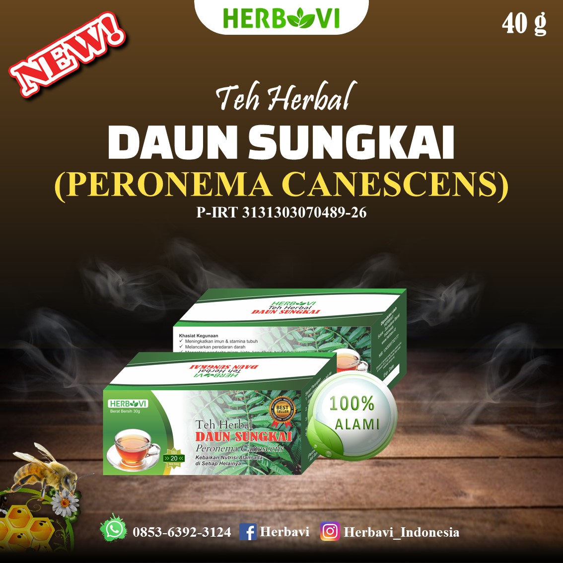 TEH HERBAL DAUN SUNGKAI